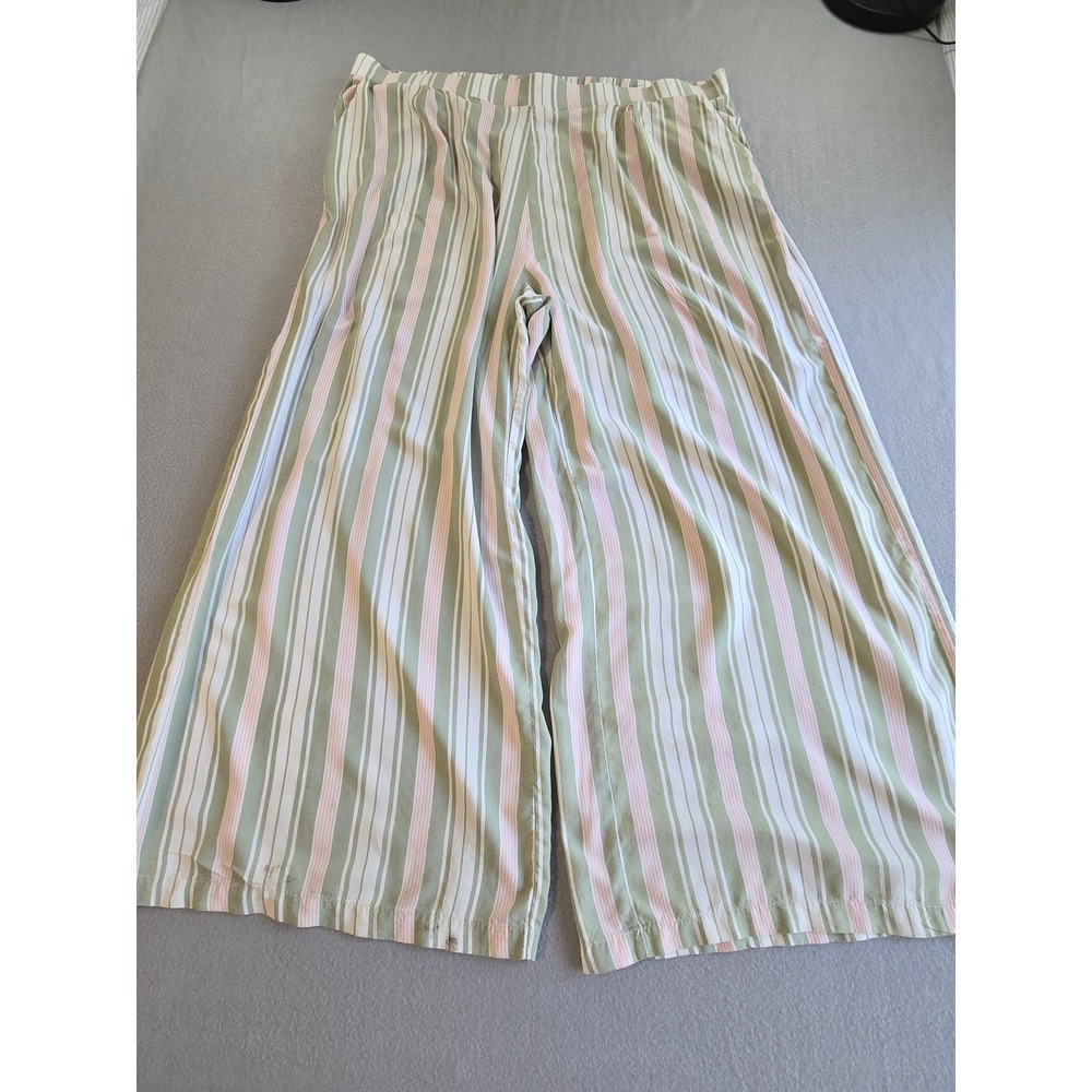 torrid Pastel Striped Wide Leg Pants - Pink, Sage, Cream